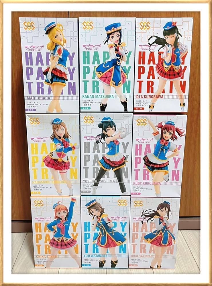 ラブライブ！サンシャイン！！　「Happy Party Train」　8体セット Love Live Sunshine?Aqours SSS HAPPY PARTY TRAIN Figure 9p